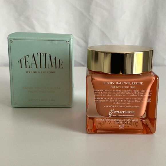 BYROE - Peach Kombucha Tea Purifying Clay Mask - Brand New! - Picture 6 of 6